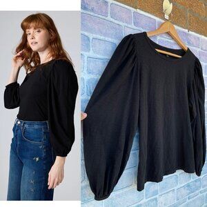 RUTI PUFFED SHOULDER TOP M